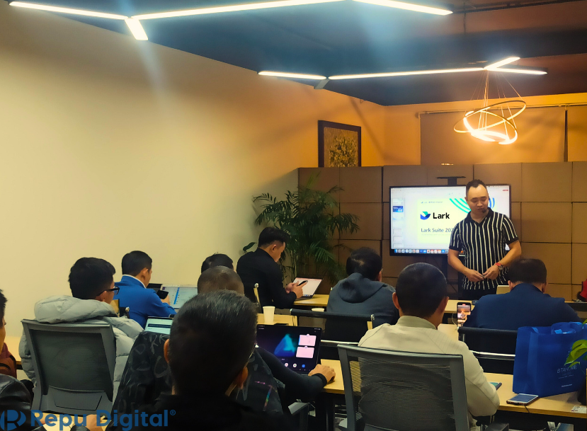 Repu tổ chức buổi đào tạo Lark Suite cho các lãnh đạo FC Brand Walkers