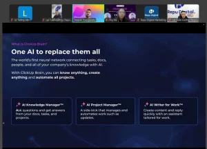 REPU tổ chức thành công sự kiện: “Webinar ClickUp 2025: Ứng dụng AI trong Quản lý dự án, Công việc OKRs.