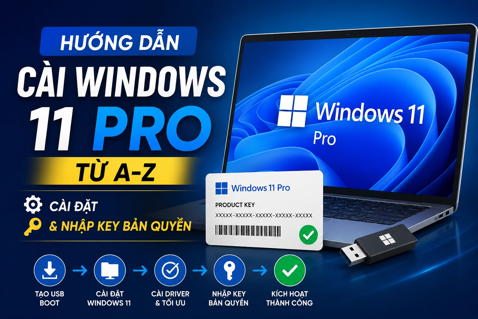 hướng dẫn cài đặt windows 11 pro