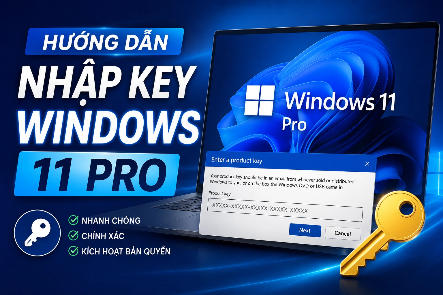 Hướng Dẫn Nhập Key Windows 11 Pro Mua Tại Repu Digital